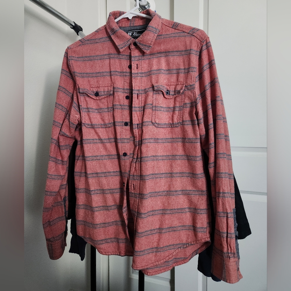 Vintage Medium Waimea Striped Button-Up
